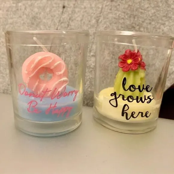 3/$15 Assorted Cute animal and plant candles new - Picture 4 of 7